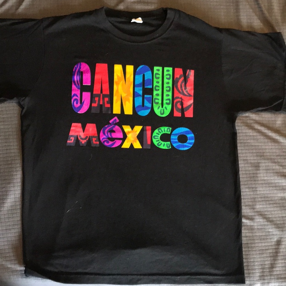Black T-shirt with design